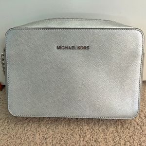 NEW MK silver large Crossbody